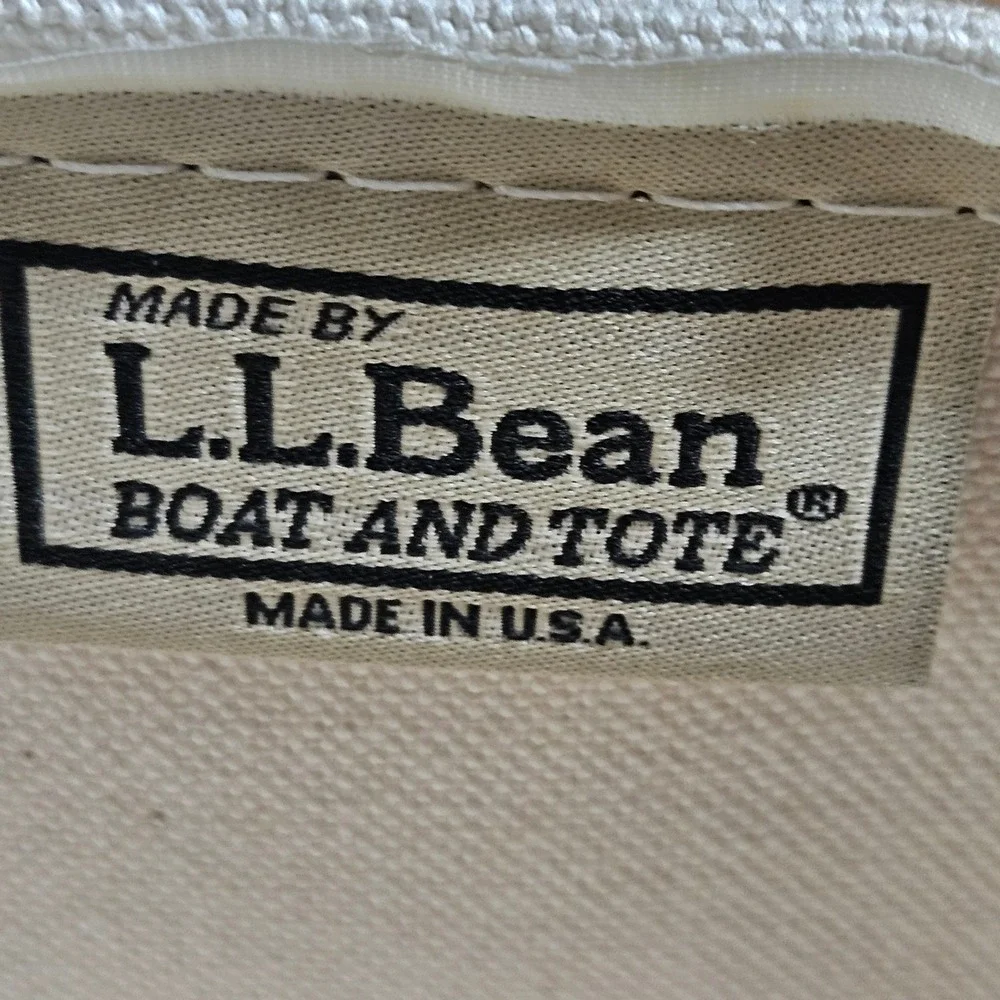 LL Bean Boat and Tote Mini Canvas Bag Handbag Dashiell Corp Green USA Made Y2K